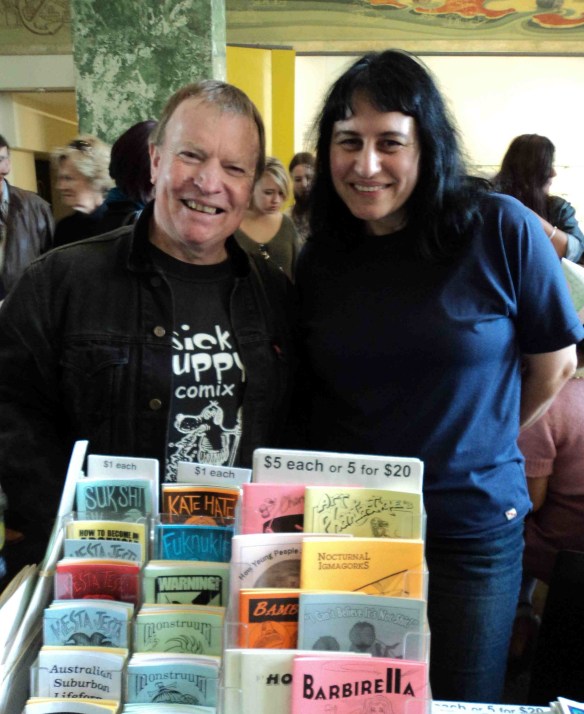 Doctor Comics with Antoinette Rydyr of SCAR. (Photo by Louise Graber)