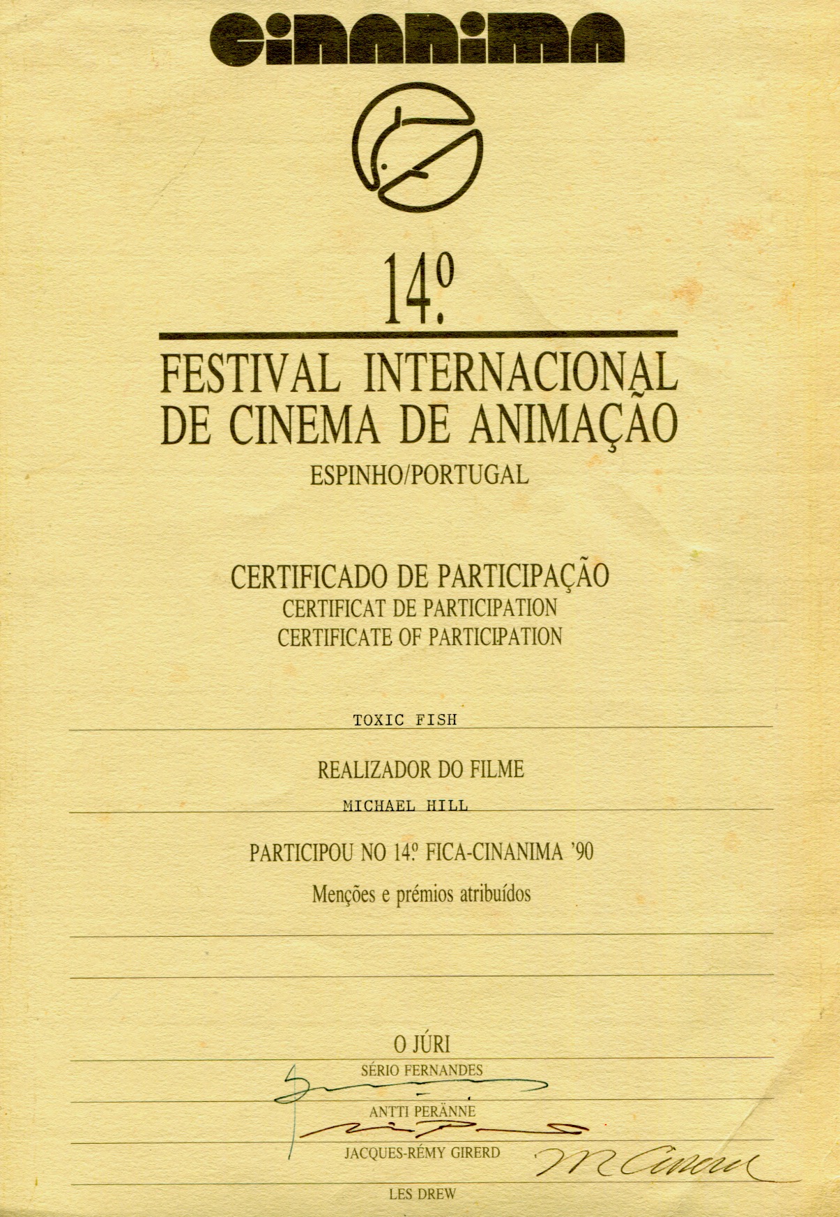 Toxic Fish at CINANIMA 90 International Animated Film Festival, Portugal