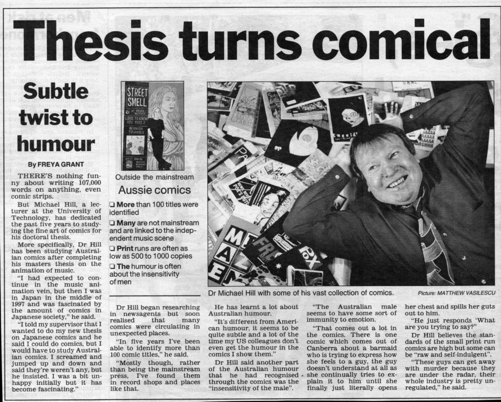 Daily Telegraph thesis profile.