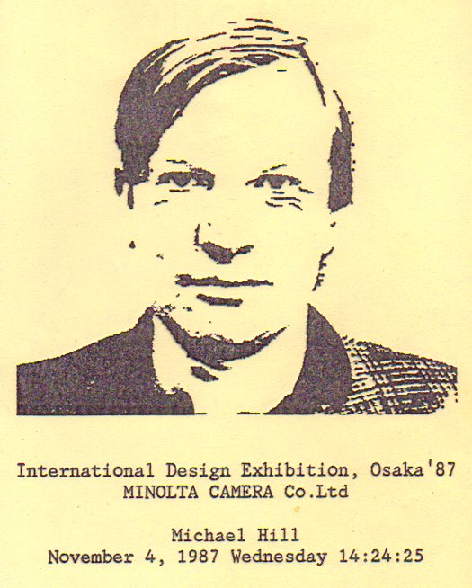 3D rubberized photographic print made at International Design Exhibition in Japan.