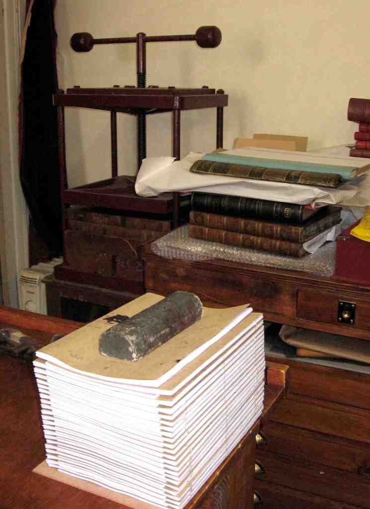 The wonderfully romantic old school bindery. (Photo-© 2013 Michael Hill)