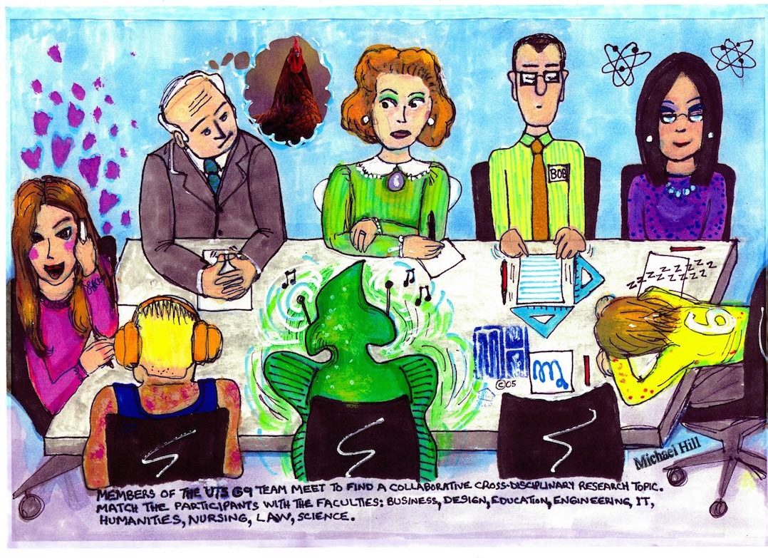 A cross-disciplinary research committee is formed-© 2005 Michael Hill.